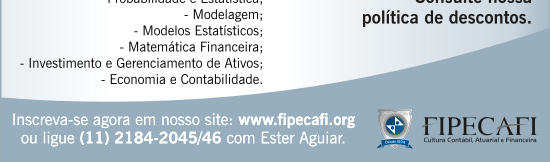 FIPECAFI oferece curso Preparatório para Prova do Instituto